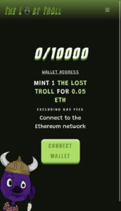The Lost Troll NFT Mint